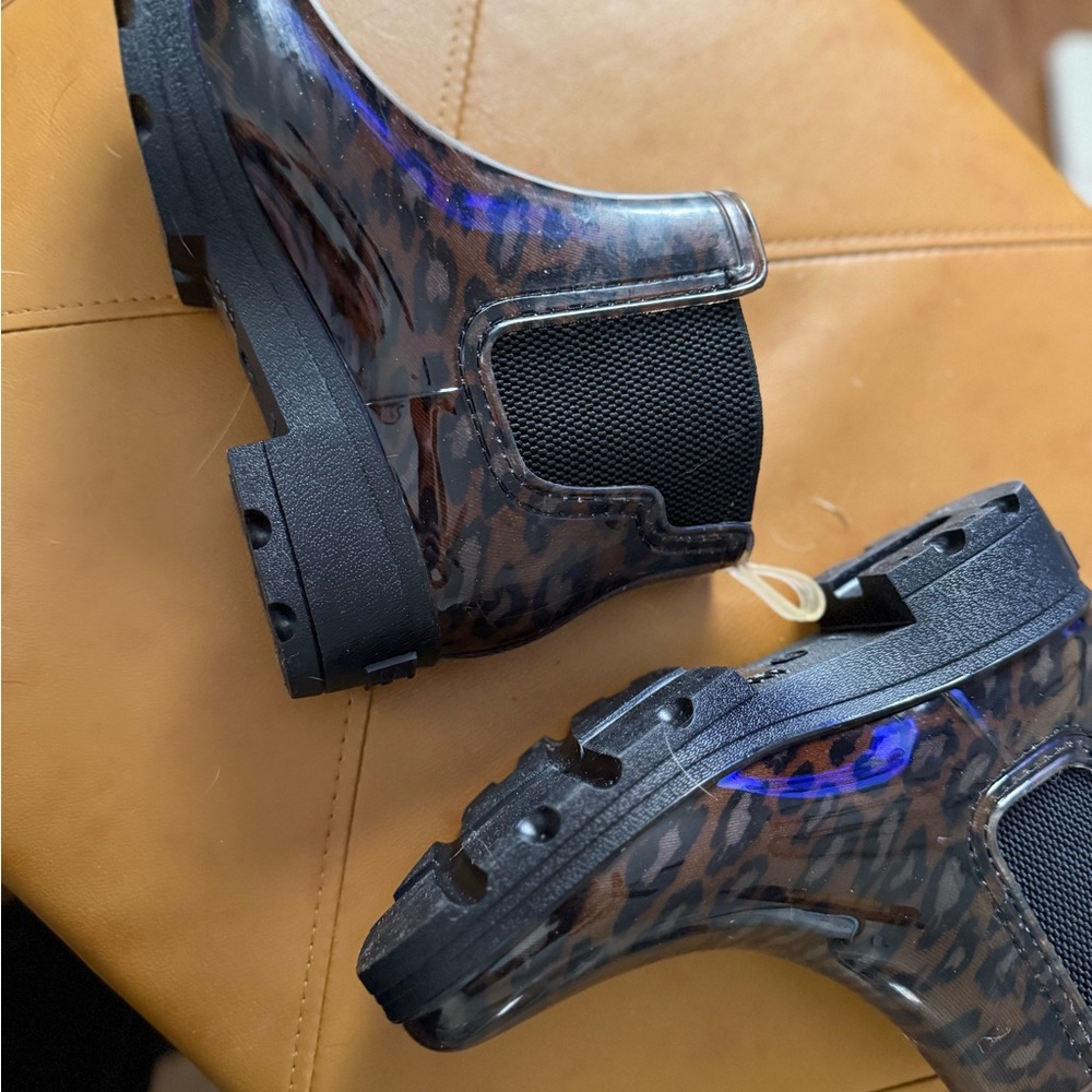 Seven7 Leopard Print Rain Boots